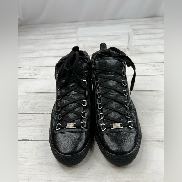 Balenciaga Men’s Arena High Size 41 EU / 8 US Black Trainer Shoes - Picture 2 of 14
